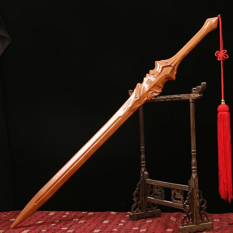 Antique Carved Sword Sculpture