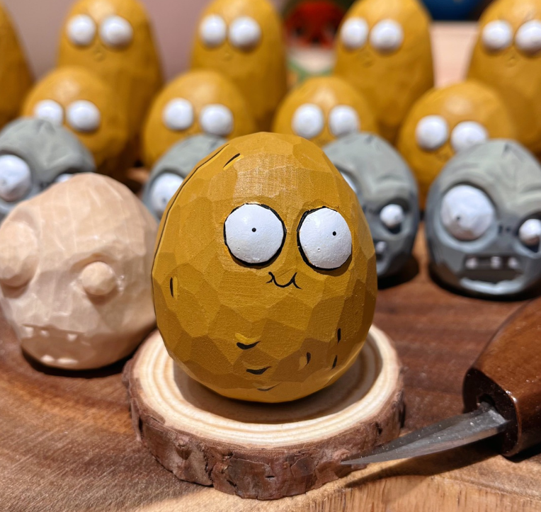 Funny Potato Zombie Figurine