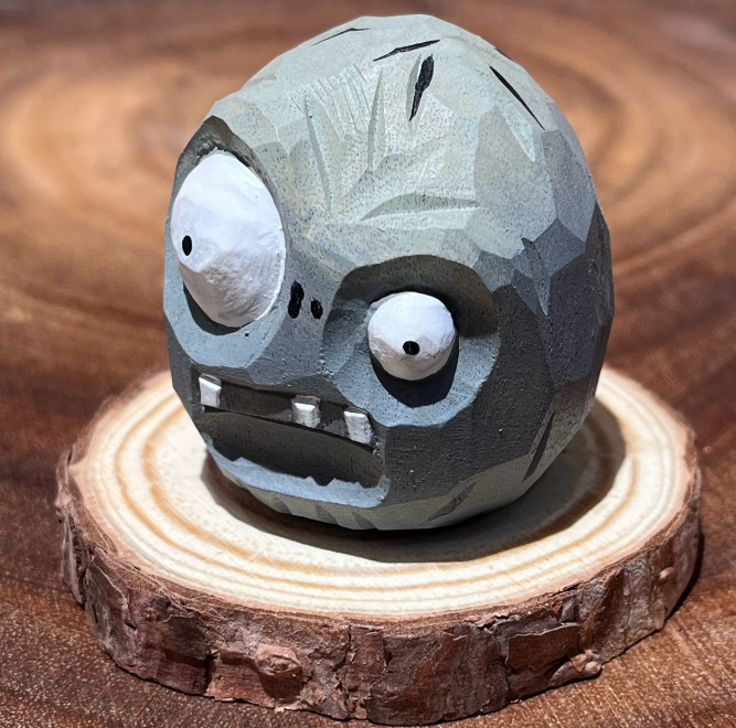 Funny Zombie Head Figurine