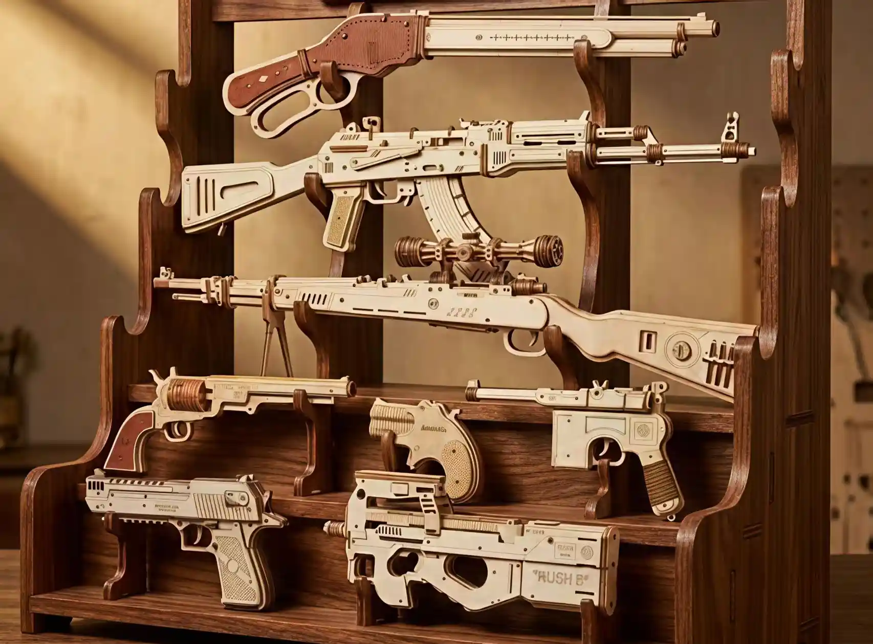 classic-firearm-collection-wooden-puzzle-set-with-display-rack