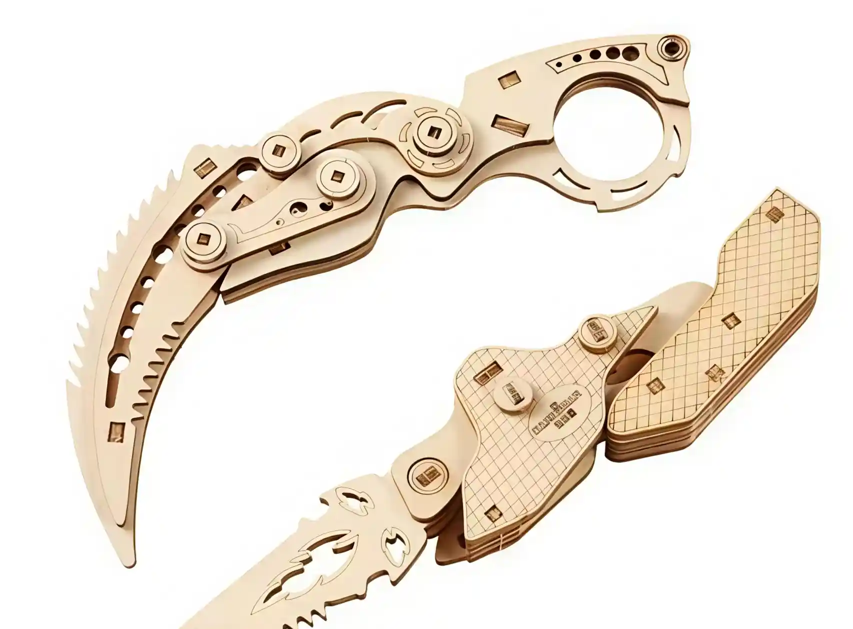 folding-karambit-knife-wooden-assembly-model-set
