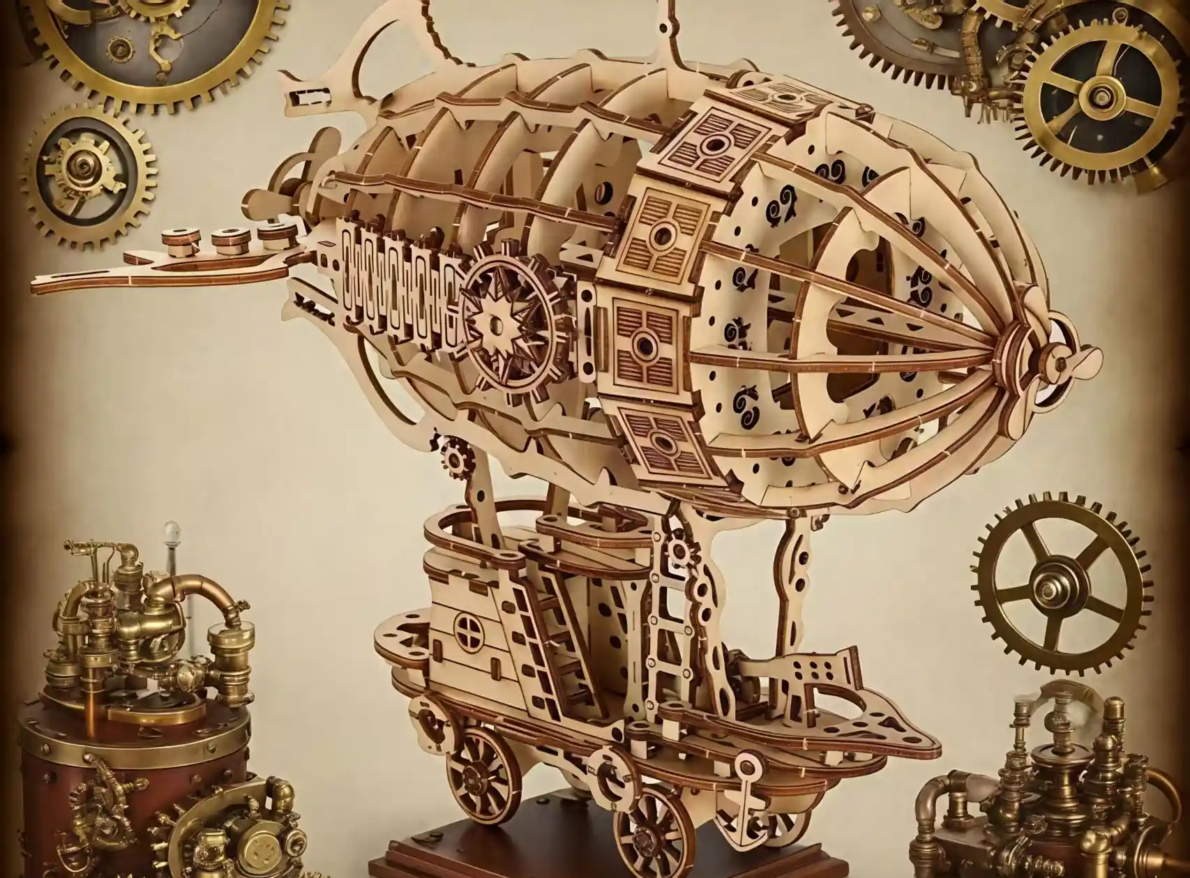 steampunk-airship-3d-mechanical-wooden-puzzle